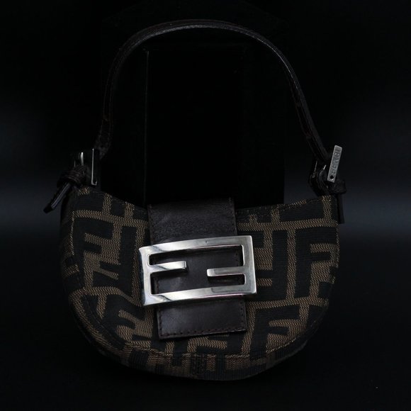 FENDI ZUCCA MINI MAMMA MONOGRAM HANDBAG - Picture 2 of 8